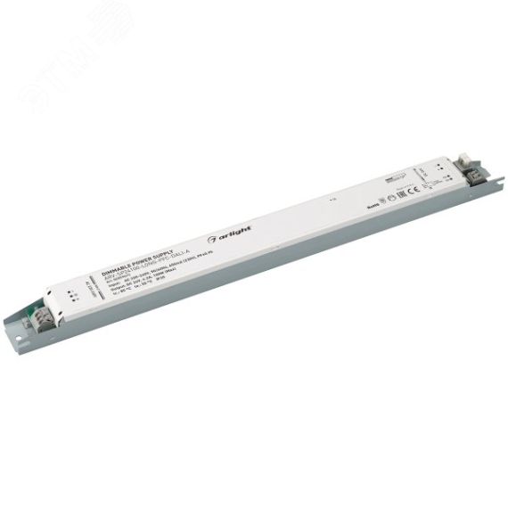 Блок питания ARV-SP24100-LONG-PFC-1-10V-A (24V, 4.2A, 100W) (, IP20 Металл, 5 лет) Arlight 025518(1)