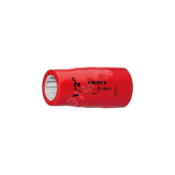 Головка торцевая VDE 1000V DR 1/2 дюймовая 7/8 диэлектрическая Knipex KN-98477_8