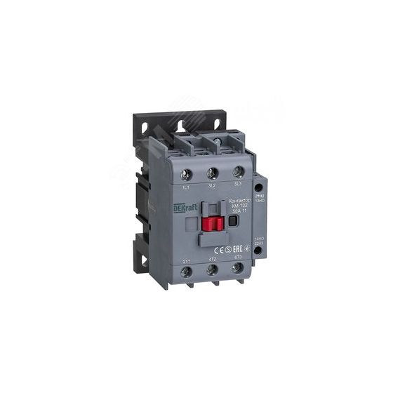 Контактор 50А 440В АС3 АС4 1НО+1НЗ КМ-102 SE (Dekraft) 22023DEK