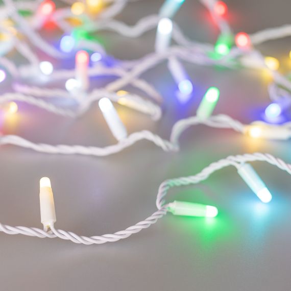 Гирлянда светодиодная декоративная ARD-STRING-CLASSIC-10000-WHITE-100LED-MILK-SYNC RGB (230V, 6.5W) (ARDCL, IP65) Arlight 028208
