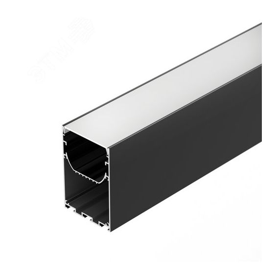 Профиль LINE-S-5075-2000 BLACK (Arlight, Алюминий) Arlight 041847