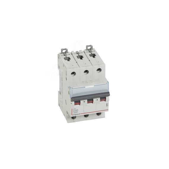 Выключатель автоматический трехполюсный 50А D DX3 6кA/10кA LEGRAND 408094