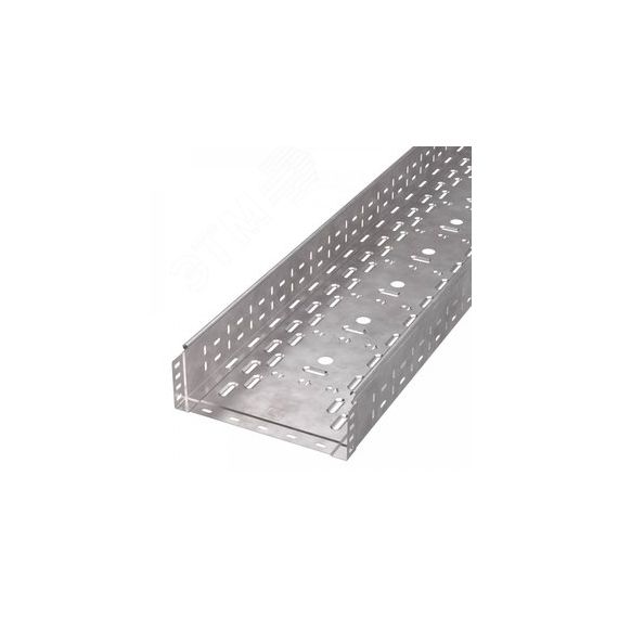 Лоток перфорированный Стандарт INOX (AISI 409) 300х100х3000 (0,8 мм) (6 м/уп) Промрукав PR16.2419