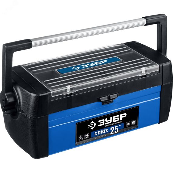 Ящик для инструмента ''СОЮЗ-25'' металлический, Профессионал ЗУБР 38151-25_z01