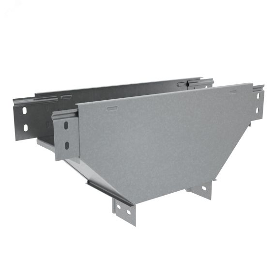 Т-ответвитель переходник 80х200-300 мм верт. c разворотом трассы на 90 гр. ПЛЮС (нижняя часть больше исходной) КМ-профиль PL3929