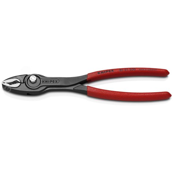 Клещи захватные TwinGrip 4 - 22 мм длина 200 мм черненные обливные рукоятки Knipex KN-8201200