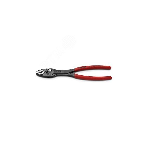 Клещи захватные TwinGrip 4 - 22 мм длина 200 мм черненные обливные рукоятки Knipex KN-8201200