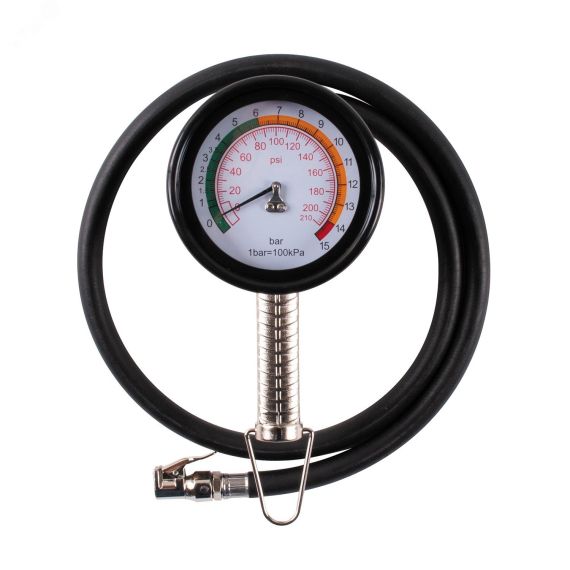 Пистолет для подкачки шин 15 бар, с манометром 100 мм m7 SB-710