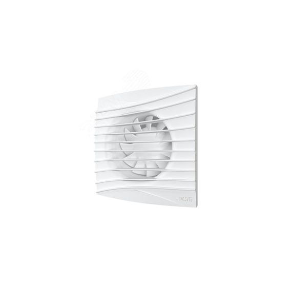 Вентилятор осевой вытяжной с обратным клапаном D125 декоративный DiCiTi SILENT 5C Matt white