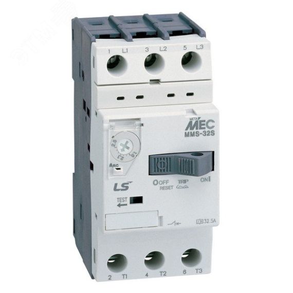 Автомат защиты двигателя MMS-32S 4A METASOL EXP LSIS Co 0705100800