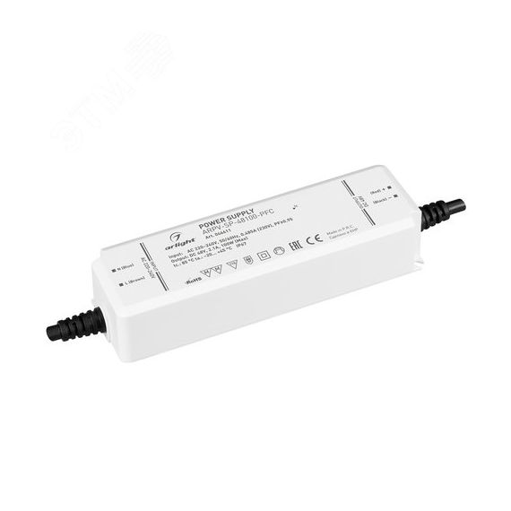 Блок питания ARPV-SP-48100-PFC (48V, 2.1A, 100W) (Arlight, IP67 Пластик, 5 лет) Arlight 046611