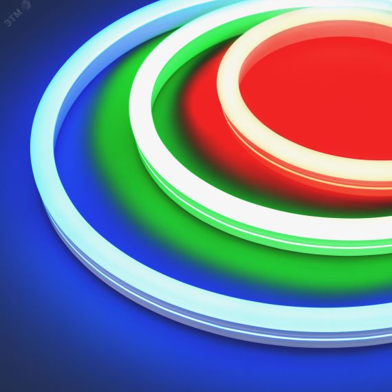 Лента герметичная MOONLIGHT-SIDE-B84-12x24mm 24V RGB (12 W/m, IP68, 5m, wire x2) (Arlight, Вывод кабеля прямой) Arlight 042751