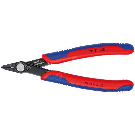 Бокорезы ElecTronic Super KNips вороненые 125 мм Knipex KN-7831125