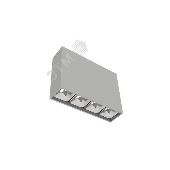 Светильник светодиодный ДПО-14Вт 3000К DL-Box Reflect Multi кососвет серый Вартон V1-R0-70253-20L17-2001430