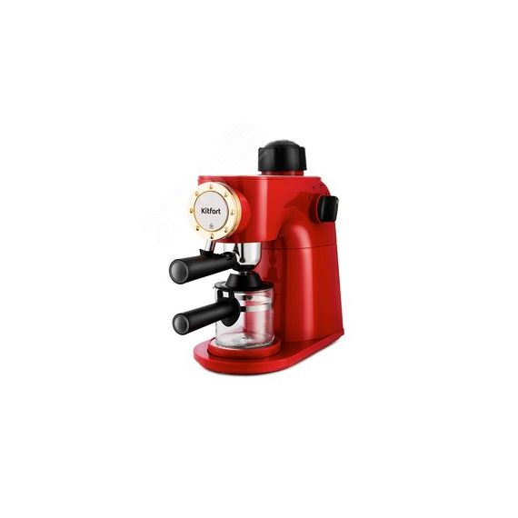 Кофеварка KT-756, объем 240 мл ,мощность 800 Вт, цвет красный KITFORT КТ-756