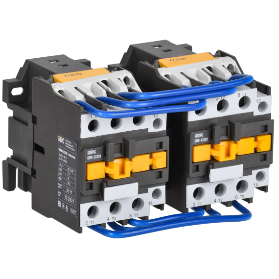 Контактор КМИ-23230 реверс 32А 400В/АС3 2NO IEK