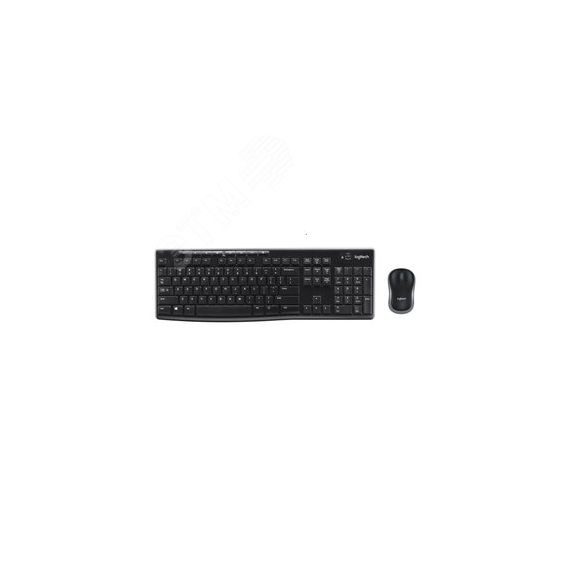 Комплект клавиатура + мышь беспроводной MK270, 112 клавиш, 1000 dpi, черный Logitech 920-004518