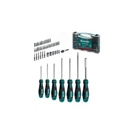 Набор отверток и насадок X-Drive-50 50 предм. KRAFTOOL 25815