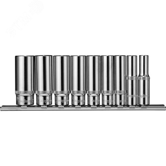 Набор головок торцевых с аксессуарами 1/4''DR, 4-13 мм, 23 предмета Ombra 911423