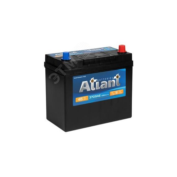 Аккумулятор автомобильный ATLANT Blue Asia 45Ah R+ (без борта) ATLANT ATA450