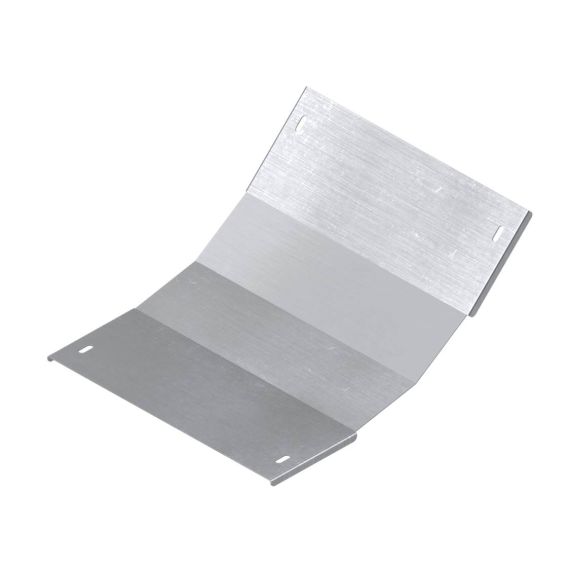 Крышка на угол вертикальный внутренний 45 градусов, 80х600 R600, горячеоцинкованная в комплекте с крепежными элементами и соединительными пластинами, необходимыми для монтажа