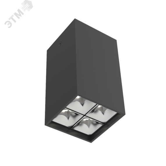 Светильник светодиодный ДПО-14Вт 4000К DL-Box Reflect Multi 36 град. черный Вартон V1-R0-90254-20L36-2001440