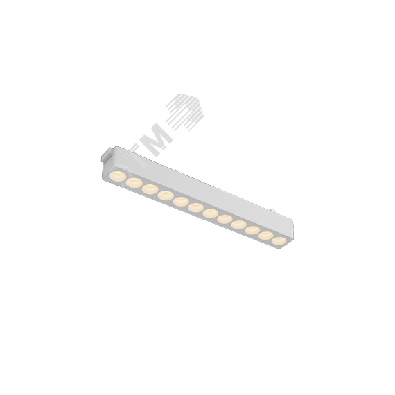 Светильник светодиодный трековый линейный Comfort L230 для магнитной системы Galakti 230х26х24 мм 12 Вт 3000 K 24 град CRI>90 белый Вартон V1-R0-00159-91L10-2001230