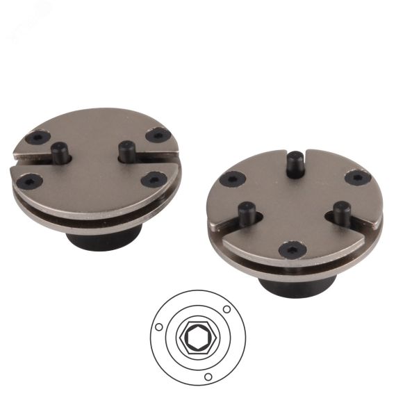 Адаптеры для утапливания поршня тормозного цилиндра к набору 102-00007C, 102-00011C Мастак 102-01003