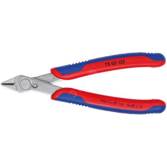 Бокорез ElecTronic Super KNips 125 мм Knipex KN-7803125SB