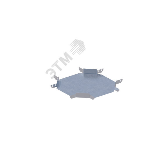 Лоток монтажный угловой крестообразный горизонтальный ЛУКГ.500.65.953.1,2.1 СОЭМИ Н0121390437