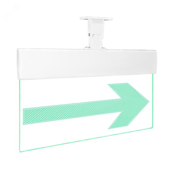 Оповещатель световой с резервным источником питания Молния-220 Ультра Стрелка вправо зеленые светодиоды Вистл Молния Ультра 220 СтрВпр