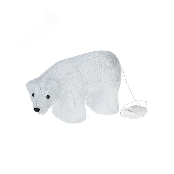 Фигура акриловая светодиодная Медведь 34,5х12х17 см, 4,5 В, 3 батарейки AA (не входят в комплект), 24 светодиода Neon-Night 513-315