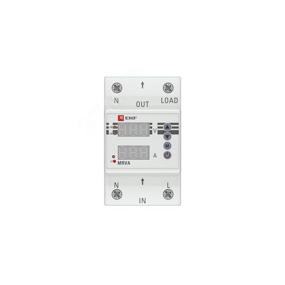 Реле напряжения и тока с с дисплеем MRVA 25A EKF MRVA-25A