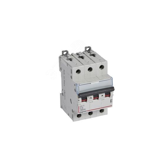 Выключатель автоматический трехполюсный 3А C DX3-E 6kA/6kА LEGRAND 407286