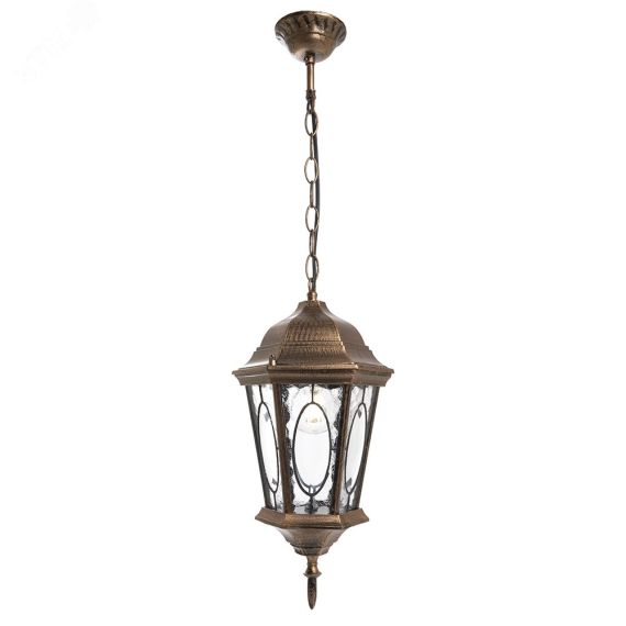 Светильник НСУ-60w цепь Е27 IP44 черное золото FERON PL164 чер.зол.