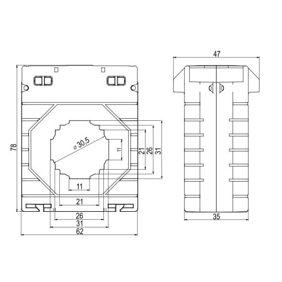 Чертеж CT30-800-0.5-10