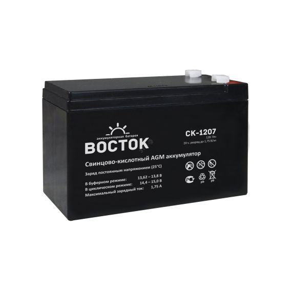 Аккумулятор CK 12В 18Ач Восток СК 1218