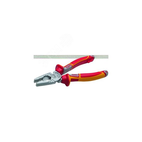 Пассатижи диэлектрические CombiMax 1000В VDE 180 мм, покрытие Crom, рукоятки SoftGripp 3K NWS 109-49-VDE-180
