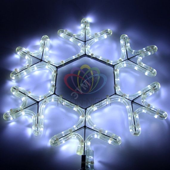 Фигура Снежинка белый, 45x38 см Neon-Night 501-212-1
