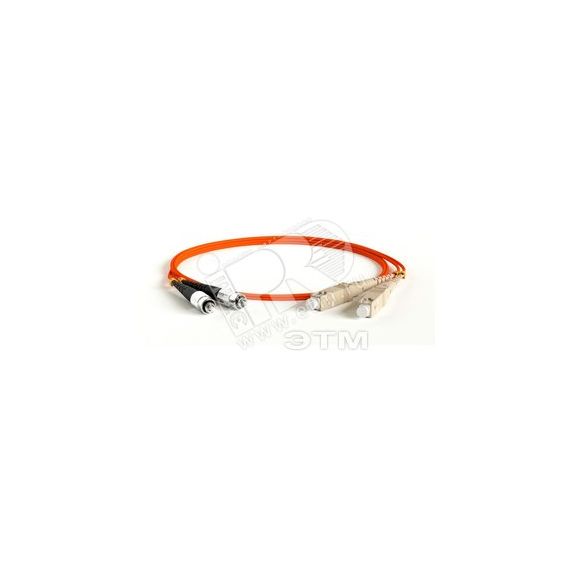 Патч-корд волоконно-оптический (шнур) мм 50/125 SC-FC 2мм duplex LSZH (50м) Hyperline 247608