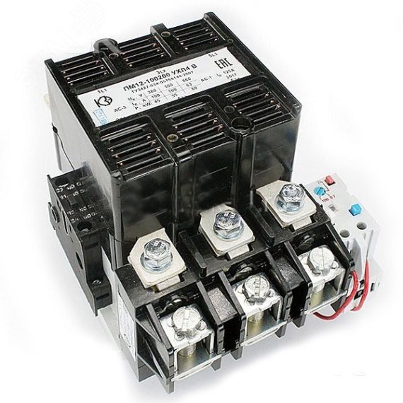Пускатель электромагнитный ПМ12-025200 УХЛ4 В 220В (2з+1р) РТТ-131 25.0А КЗЭА г.Кашин ПМ12-025200 220