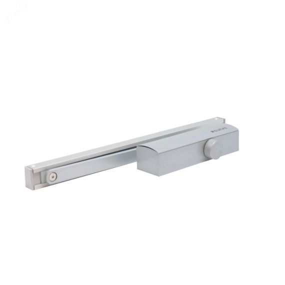Доводчик дверной БУЛАТ PROFI  ДД 802/3 AH-S (40-80 кг) серебро, морозостойкий со скольз. тягой ПТК 15011
