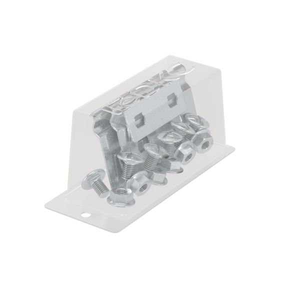 Ответвитель DL 500х80 в комплекте с крепежными элементами и соединительными пластинами, необходимыми для монтажа