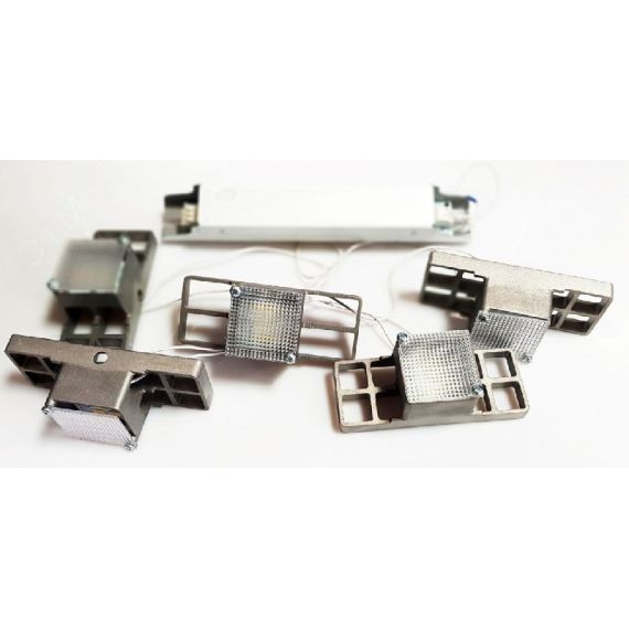 ДВО-30Вт, IP20, 3100Лм, 5000К, Грильято, опал, яч.40х40,50х50мм Albatross АТОН АТ-ДВО-07-30-05-О