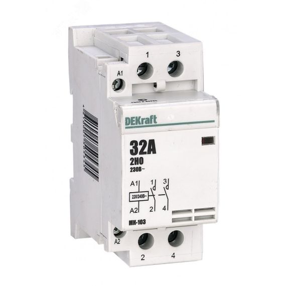 Контактор модульный 2НО 63А 230В МК-103 SE (Dekraft) 18085DEK
