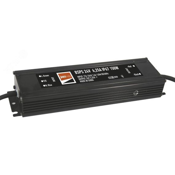 Драйвер светодиодный LED 24V 6,25A=150W IP67 3г.гар.Jazzway JazzWay 5024212