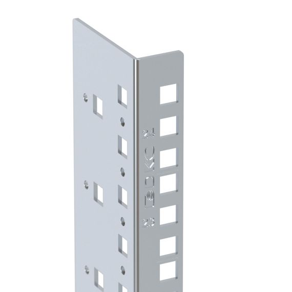 Вертикальные монтажные профили 19&quot;, 24U, &quot;L&quot; для IT-CQE, 2шт
