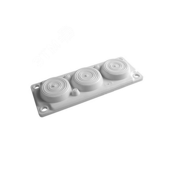 Фланец для ввода кабелей FL21, 6 вводов D6-59 мм IP65 КЭАЗ 308237