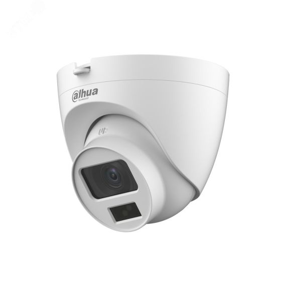 Видеокамера аналоговая 2Мп купольная уличная ИК-20м LED-20м IP67 (2.8мм) Dahua DH-HAC-HDW1200CLQP-IL-A-0280B-S6