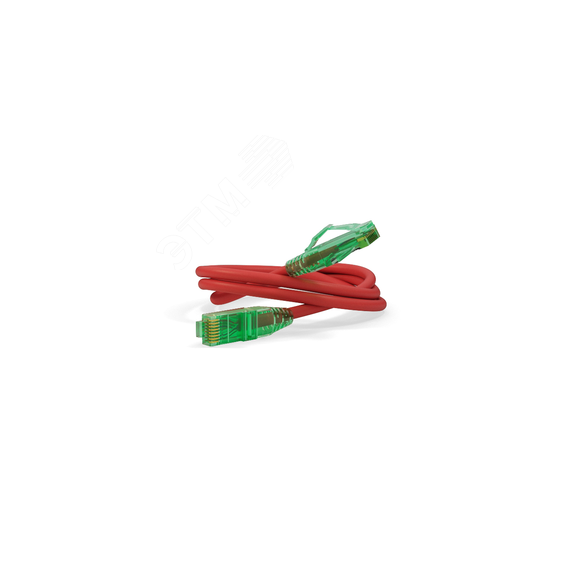 Патч-корд U/UTP. Cat.6a (100% Fluke Component Tested) 10G. LSZH. 10 м. красный Hyperline PC-LPM-UTP-RJ45-RJ45-C6a-10M-LSZH-RD